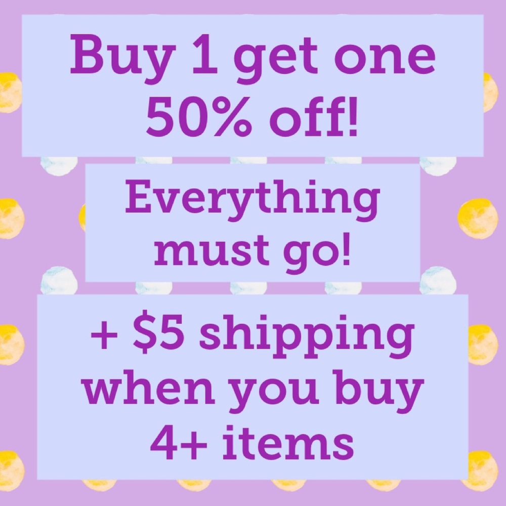 Buy 1, get one 50% off!